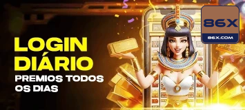 86x — banner com destaque de odds e cashback, com contraste alto para conversão, pensado para estimular a abertura de